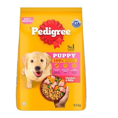 Pedigree Puppy Chicken And Milk 5.5 Kg Dog Food